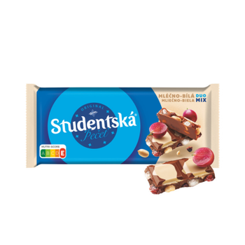 Czekolada Studentska mleczno-biała 170g Orion