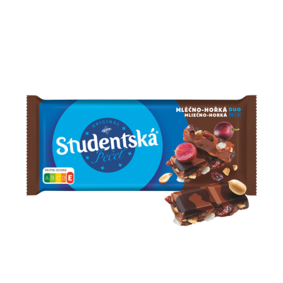 Czekolada Studentska mleczno-gorzka170g Orion