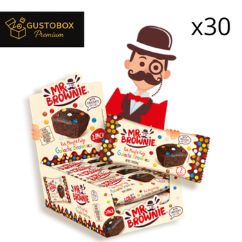 Zestaw 30x Baton Mr. Brownie galactic z drażami czekoladowymi 50g