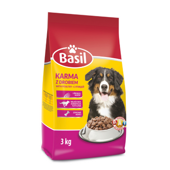 Karma sucha Basil 3 kg dla psów z drobiem