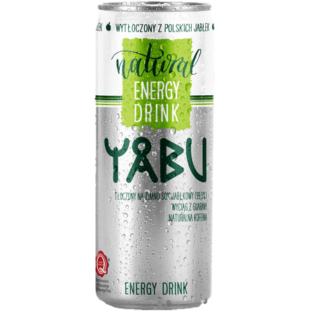 Zestaw 24 x Yabu Natural Drink Energy jabłko 250 ml