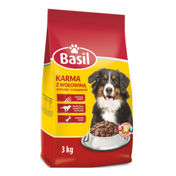 Karma sucha Basil 3 kg dla psów z wołowiną