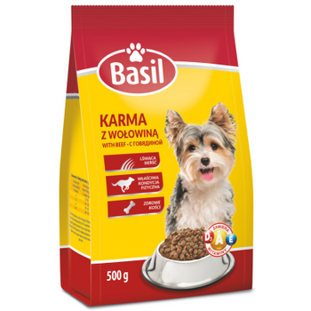 Zestaw 16× Karma sucha Basil z wołowiną 500 g