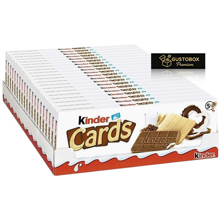 Zestaw 20x Ciastko Kinder Cards 5x25,6 g