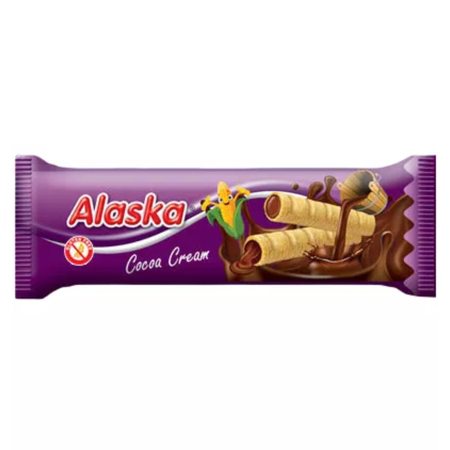 ZESTAW RURKI KUKURYDZIANE ALASKA CZEKOLADOWA 48X18G BEZGLUTENOWE