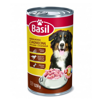 Zestaw 6x Karma Basil z jagnięciną dla psów 1250 g PUSZKA