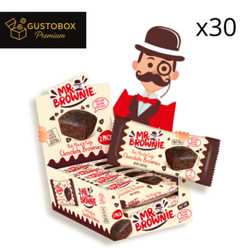 Zestaw 30x Baton Mr. Brownie z kawałkami belgijskiej czekolady 50g