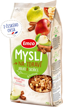 Zestaw 12x Musli Emco Crunchy Jabłko 750 g